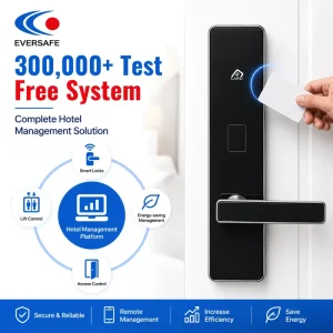 Reliable Fire Proof Steel RFID 13.56MHz Hotel Door Lock for Apartment Use CE Listed 32 Years Factory Experience