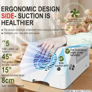 Reliable Long Lifespan Nail Vacuum High Efficiency Nail Dust Collector for Professional Nail Tech Working Tools