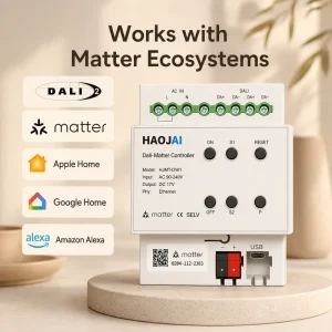 Reliable Matter Hub Zigbee Thread Wired DALI Smart Home Bridge Thread Matter Gateway System with Smart Lighting Automation