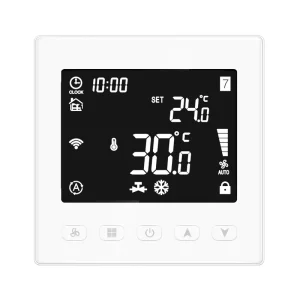 Remotely Tuya Smart Life Control Wifi Thermostat with Weekly Programmable Fan Coil Thermostat for Air Conditioning Thermostat