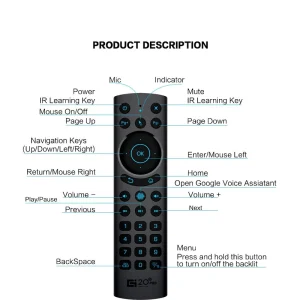Replacement Universal Voice Remote Control for Smart 4K TV