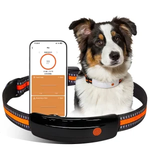 Respiratory Rate Monitoring Health Report Activity Tracking 4G LTE Night Walk Voice Call LED Light up GPS Pet Tracker