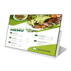 Restaurant Desktop Table Stand Small Screen Digital Menu Video Advertising Panel Display Player for WiFi Connected Dining