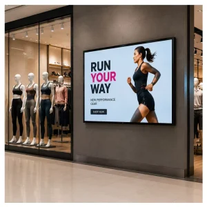 Retail Store Advertising Display for Indoor 32 43 55 Inch Wall Mounted LCD Screen for Product Promotion and Digital Posters