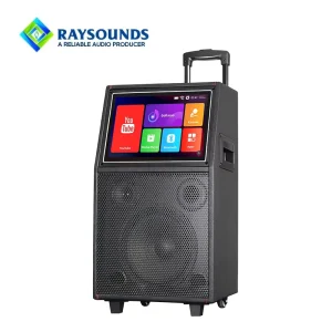 Retro TV Style Smart Speaker with Display AI Subwoofer Alarm Clock & White Noise APP Control