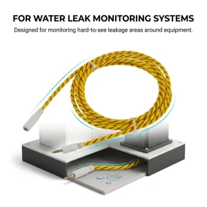 Reusable High Sensitivity Water Sensor Cable Leak Detection TCP Plug Play Fast Response Smart Home Security System
