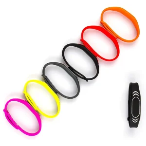 Rfid Wristband Uhf Waterproof Adjustable Cashless Payment Nfc Smart Wristband 13.56mhz QR Nfc Silicone Bracelets