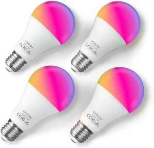 Wireless RGB CCT LED Light Bulb, Tuya LED Lighting Smart Bulb, 7W 9W 12W, E26 E27 B22