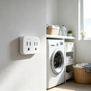 Robust Smart Socket with Energy Monitor US Dual Plug 16A Tuya App Voice Timer Group Control PC V0 for Office
