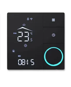 Rotary Knob WiFi Smart Thermostat LED Touch Screen Heating Controller for Water/Electric Floor Heating & Wall hung Gas Boiler
