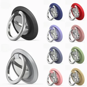 Rotatable Magnetic Zinc Alloy Adjustable Phone Ring Holder Universal Finger Ring Buckle Phone Stand Grip Sticker Bracket Phone