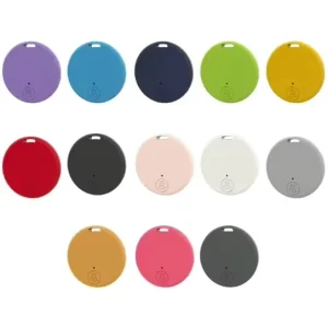 Round Bluetooth Anti-Lost Tag Smart Locator Two-Way Anti-Lost Alarm Outing Reminder Pet Bag Key Tracker