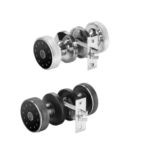 Round Knob Smart Lock Wire-Free connection smart door lock app security Digital Smart Fingerprint Biometric door lock