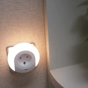 Round Shape Dusk to Dawn Sensor Smart Light LED Night Lights With Socket Function