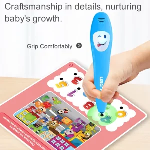 Russian Language Point Reading Pen Early Education Smart Learning Pen Bundle 12 Card Learning Device Educational Toy