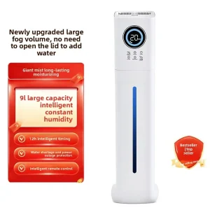 Russia’s Best selling New 9L Plastic Humidifier China made Home use High mist Output Aromatherapy Cold hot Mist 36 45dB Quiet