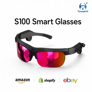 S100 Smart AI Glasses 13MP Camera Conversational Translation Meeting Minutes Voice Assistant Recording Eyewear