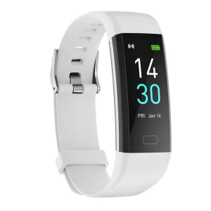 S5 Fitness Tracker Temperature Heart Rate Monitoring Pedometer Smart Bracelet Watch TFT Screen 15-21 Days Battery Life TPU Band