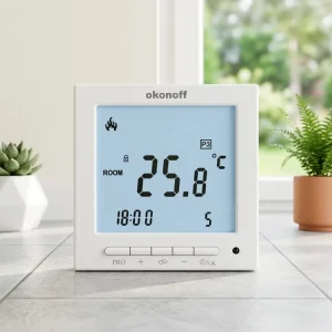S603PE Digital Weekly Programmable 16A Electric Underfloor Heating Room Thermostat Traditional for Apartment Hotel Use