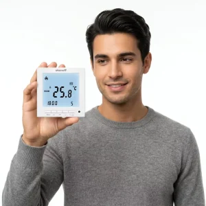 S603PE Digital Weekly Programmable 16A Electric Underfloor Heating Room Thermostat Traditional for Apartment Hotel Use