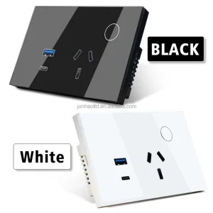 SAA RCM Approved Power Points Socket USB&Type-C Tuya Smart WiFi Zigbee 16A Alexa Voice Control OEM/ODM Manufacturer