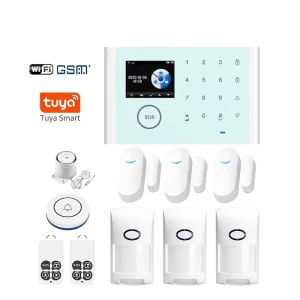 SAFEPOINT HSG003 Tuya Smart WiFi GSM Security Alarm System Panel Built in Siren With 433 Door Motion Sensor Home Alarm System