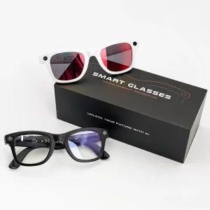 GS4 MAX AI Smart Glasses with 8MP Camera Video Recording Al Translation Wi Fi Transfer Sunglasses Smart Wearable Headset