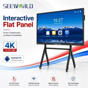 SEEWORLD Smart Board 65 Inch Touch Screen Flat Panel Displays Interactive Whiteboard for Education School Classroom & Conference