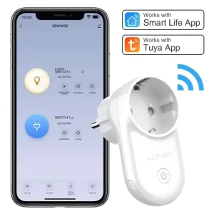 SEW1058 EU Plug Tuya App Control Child Safety Charger Smart Life Outlet Socket Extension Socket Power Strip