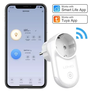 SEW1058 Power Outlet Socket with Wifi Plug Socket Switch Smart Home Wifi Smart Socket Power Plug