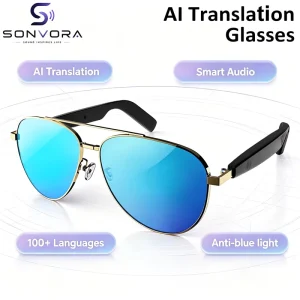 SG 13 Pro HiFi Sound Quality Smart Audio Glasses AI Translation Glasses Support Mutual Translation and Meeting Recording
