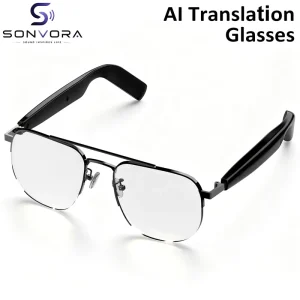 SG 15 Pro Blue Light Blocking Smart Audio Glasses Real Time Bilingual AI Translation Glasses Essential for Travel and Study