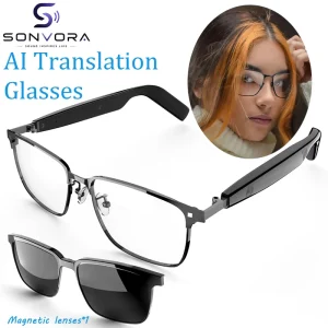 SG 20 Pro Smart Glasses AI Translation Glasses Built in Microphone Supports Multi language Conversation and Translation