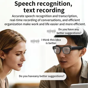 SG02 Translate Video Recording Glasses Smart Wireless Call Music Sport BT Sunglasses Outdoor AI Smart Glasses with 8MP HD Camera