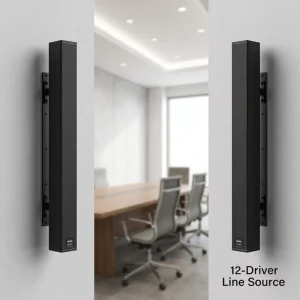 SHOW Q30 Professional 480W Line Array Column Speaker 12×3″ Full Range Passive Loudspeaker for Auditorium Hall