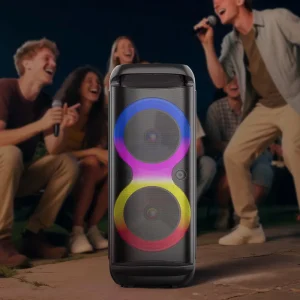 SING E ZQS8828X Hot Selling 8 Inch Multifunctional Karaoke Outdoor Portable Blue Tooth Speaker RGB High Power DJ Sound System