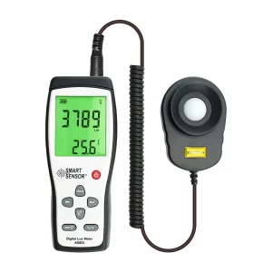 SMART SENSOR AS823 Backlit LCD Illuminance Meter 1LUX Resolution for Architectural Lighting Inspections Photographic Lighting