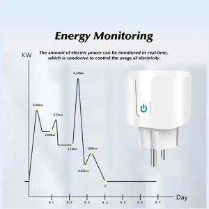 SMG S8EU Power Tuya Smart Life APP Control Smart Plug WiFi Socket EU 16A Works With Alexa Google Assistant