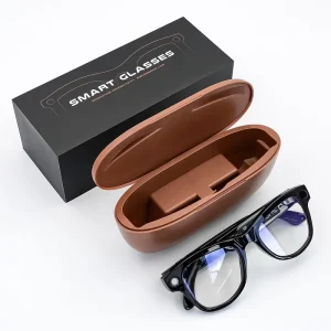 SNT GS5 MAX Dual Lenses AI Smart Glasses with Charging Case 8MP Camera Video Recording Smart Wearable Headset Women Men