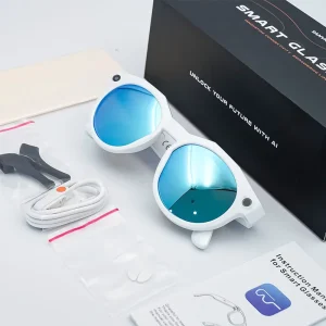 SNT NEX AI Smart Glasses with 8MP 4K Camera BT Call WIFI Transfer Video Translation Sunglasses Smart Eyewear