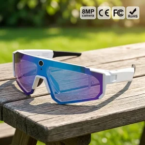 SOLIS Sports Cycling Smart Glasses 8MP Camera Men Outdoor Smart Video Eyeglasses Music AI Translation Smart Glasses