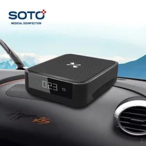 SOTO QX6 Car Air Purifier Vehicle Power Supply PM2.5 Display Automatically On/Off HEPA Carbon Filter 12V Car Air Purifier