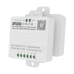 SP535E PWM RGBCCT IoT LED Controller Wifi APP Alexa Google Home 5050 FCOB BT PWM Dimmer Light Strip DC 5 24V 5CH