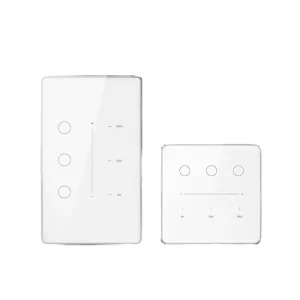 SPKM Zigbee Smart Wall Switch 3-Way 240V 10A Tempered Glass Touch Panel with Smart Life App Control