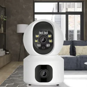 SQ119 High Quality Two way Audio Smart Home Security Camera Built in Speaker 4MP HD Night Vision 360 Wide Memory Card Cloud