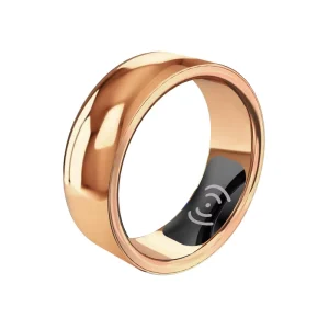 SR200 Rhodium Plated Bezel Setting Wedding Heart Rate Blood Pressure Oxygen Sleep Calories Health Mood Management Smart Ring