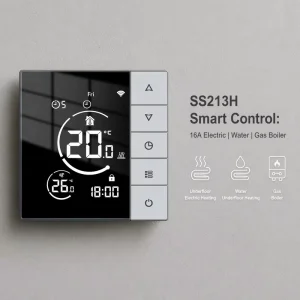 SS213H Modern Design Mobile Remote LCD Floor Heating Thermostat for Room Heating