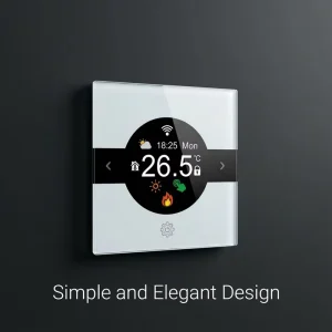 SS602H Smart WiFi Touch Screen Floor Heating Thermostat 16A Flexible Home Office Electric Underfloor Tuya App