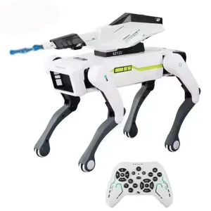 STEM AI Smart Walk Shooting RC Dog Robot Electric Voice Commands App Remote Control Follow Me Toys
