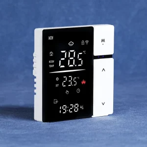 Safe High Accuracy Intelligent Wi-Fi Wall Thermostat Modern Tuya Compatible Remote App Control Smart Thermostats